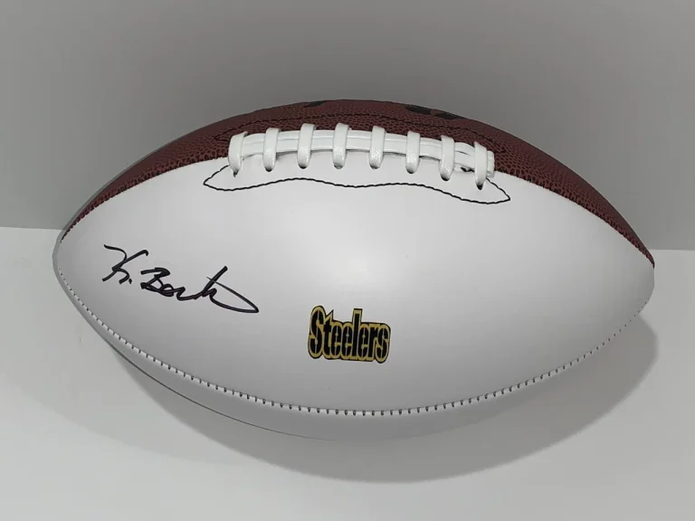 KEEANU BENTON SIGNED FOOTBALL PITTSBURGH STEELERS NFL STAR  JSA COA
