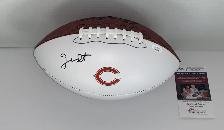 GEORGE WENDT SIGNED FOOTBALL DA BEARS CHICAGO BILL SWERSKI SNL JSA COA