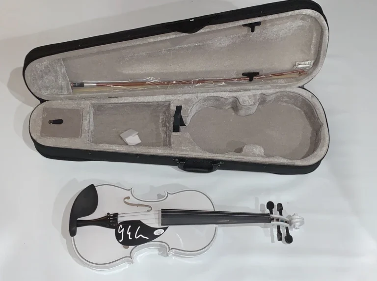 YO YO MA SIGNED WHITE ACOUSTIC VIOLIN VERY RARE PROOF YO-YO JSA COA