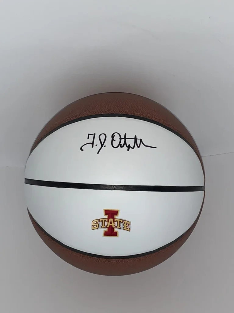 T.J. OTZELBERGER SIGNED BASKETBALL IOWA STATE CYCLONES ST. PROOF TJ JSA COA