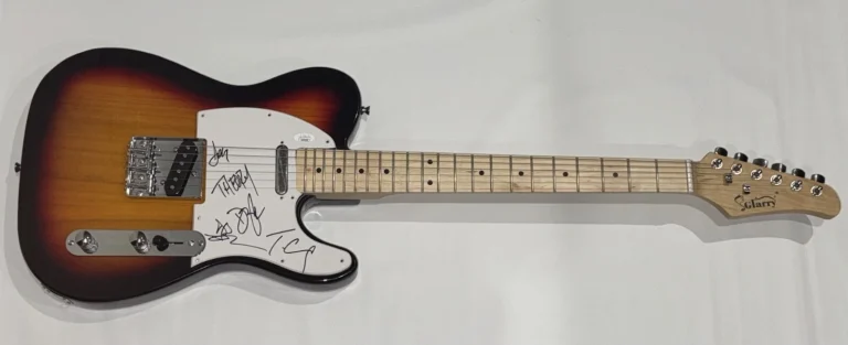THEORY OF A DEADMAN SIGNED SUNBURST ELECTRIC GUITAR TYLER CONNOLLY ALL 4 JSA COA