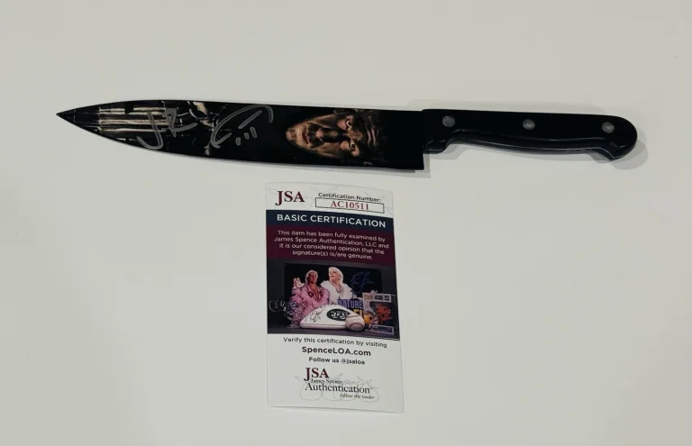 JON BERNTHAL SIGNED THE PUNISHER DISPLAY KNIFE WITH SKETCH PROOF JSA COA