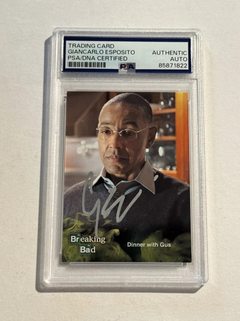 GIANCARLO ESPOSITO SIGNED AUTO RC 2014 Cryptozoic Breaking Bad Gus Fring #74 PSA