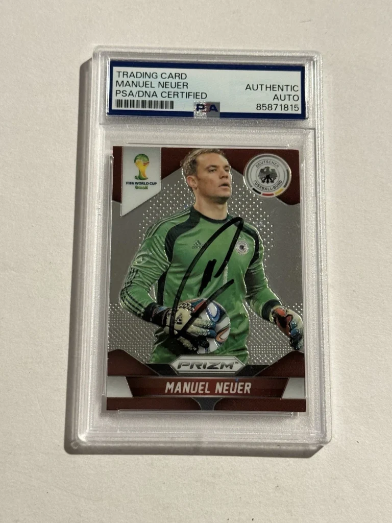 Manuel Neuer Signed Auto RC 2014 Panini Prizm World Cup Germany #81 PSA