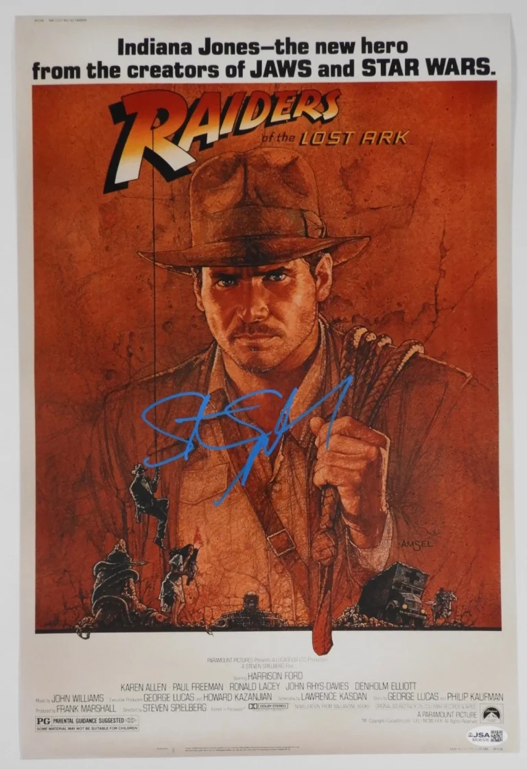Steven Spielberg JSA Autograph Signed 12 x 18 Photo Raiders Of The Lost Ark