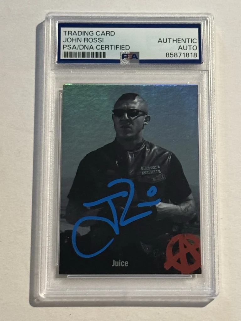 Theo Rossi Signed Auto RC Sons Of Anarchy Seasons 1-3 Foil Card Juice C08 PSA
