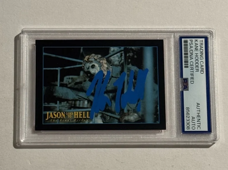 KANE HODDER SIGNED AUTO TRADING CARD 1993 JASON GOES TO HELL VOORHEES PSA