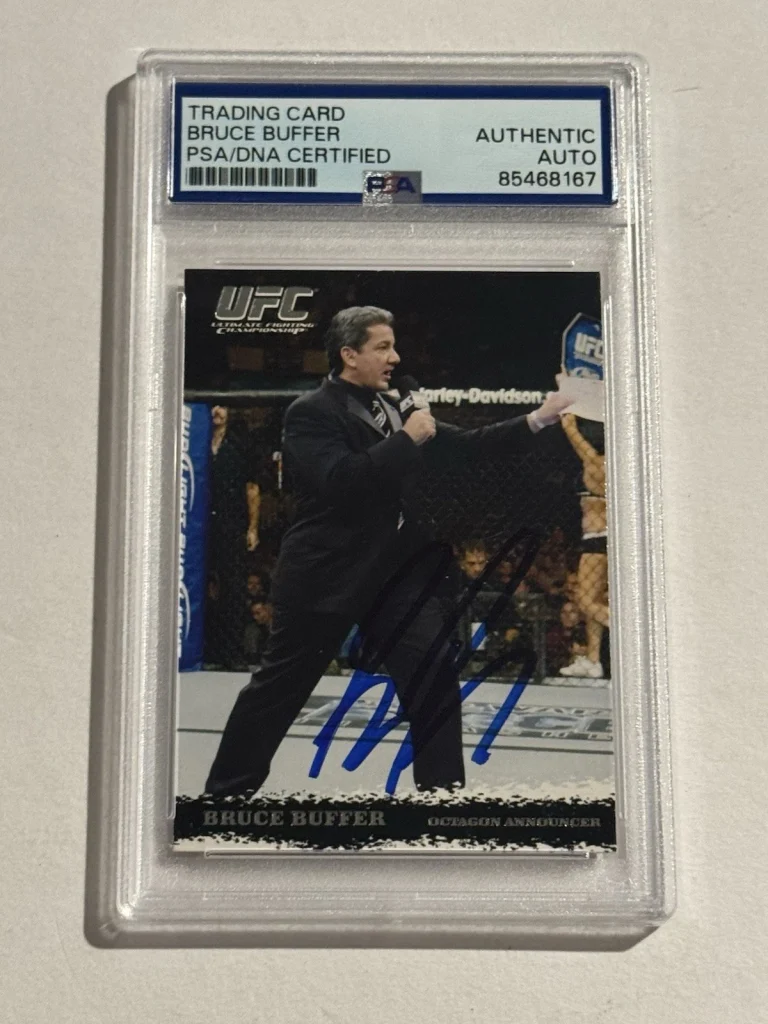 2009 Topps UFC Round 1 RC Auto, Bruce Buffer Rookie Signed PSA/DNA
