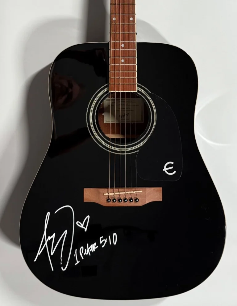 Anne Wilson ACOA Signed Autograph Acoustic Epiphone Guitar