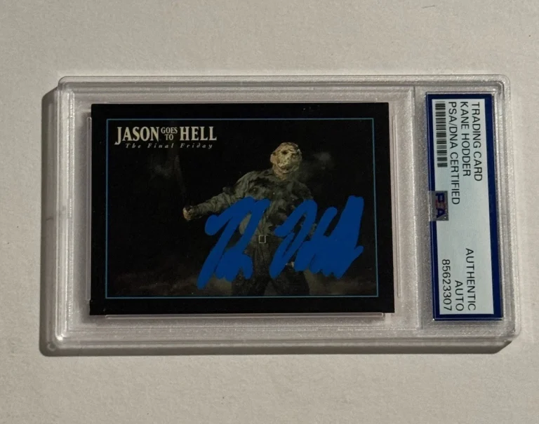 KANE HODDER SIGNED AUTO TRADING CARD 1993 JASON GOES TO HELL VOORHEES PSA