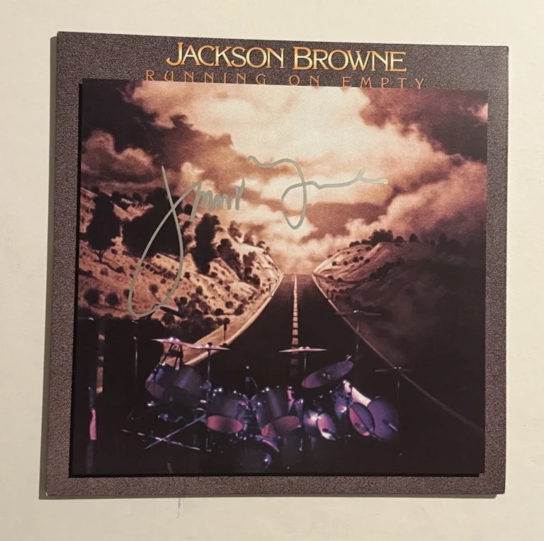 JACKSON BROWNE SIGNED RUNNING ON EMPTY LP VINYL RECORD ALBUM SINGER COA