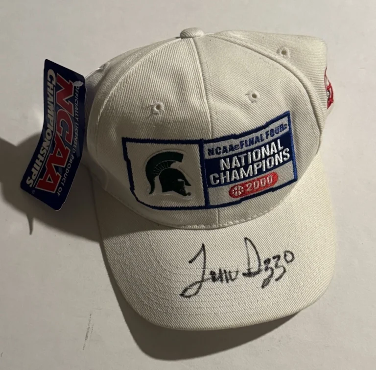 TOM IZZO SIGNED 2000 CHAMPIONSHIP HAT MICHIGAN STATE BASKETBALL AUTOGRAPHED COA