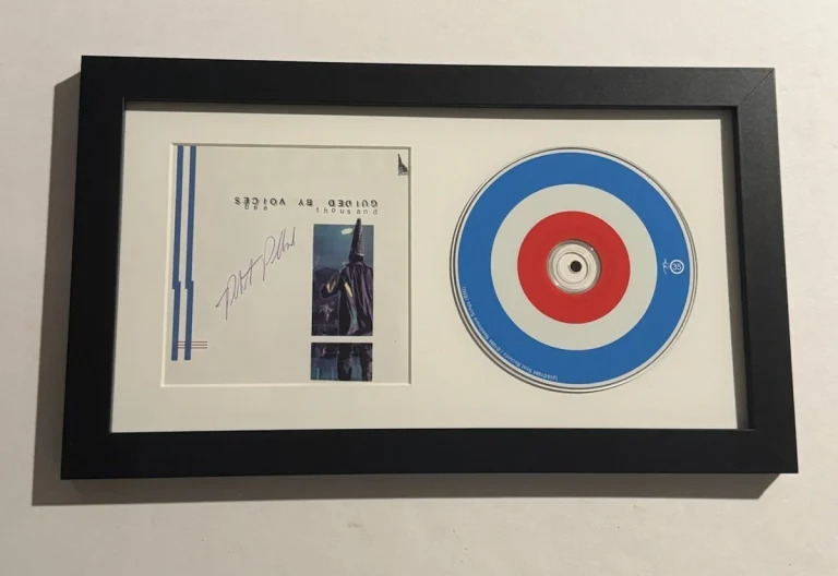 ROBERT POLLARD SIGNED CD FRAMED GUIDED BY VOICES BAND LEAD SINGER VERY RARE COA