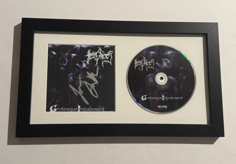 JOHN GALLAGHER SIGNED CD FRAMED DYING FETUS BAND LEAD SINGER RARE COA
