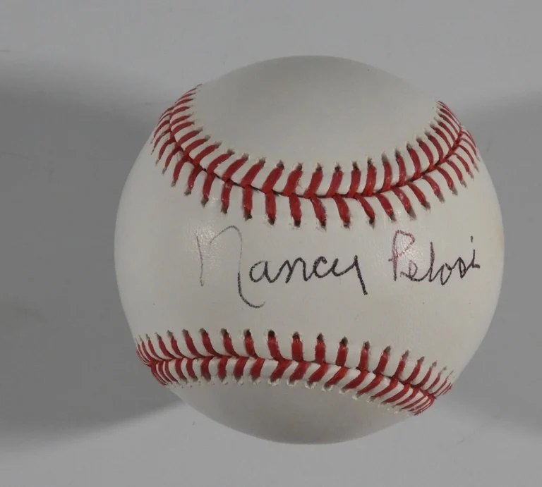 Nancy Pelosi  Autographed Signed Baseball JSA COA