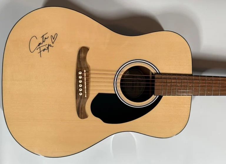 Carter Faith JSA Autograph Signed Fender Acoustic Guitar