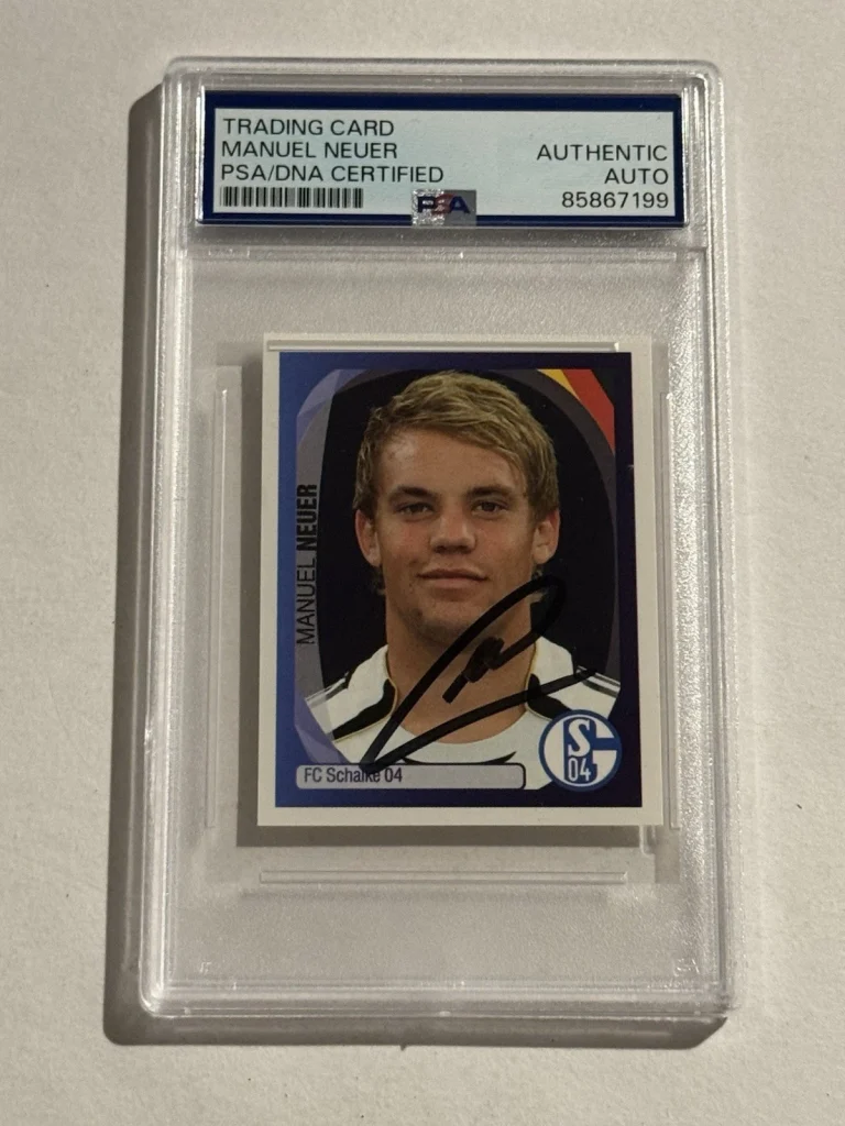 Manuel Neuer Signed Auto RC 2007 Panini Sticker Rookie Germany #367 PSA