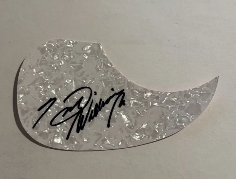 HANK WILLIAMS JR SIGNED ACOUSTIC GUITAR PICKGUARD AUTOGRAPHED COUNTRY LEGEND COA