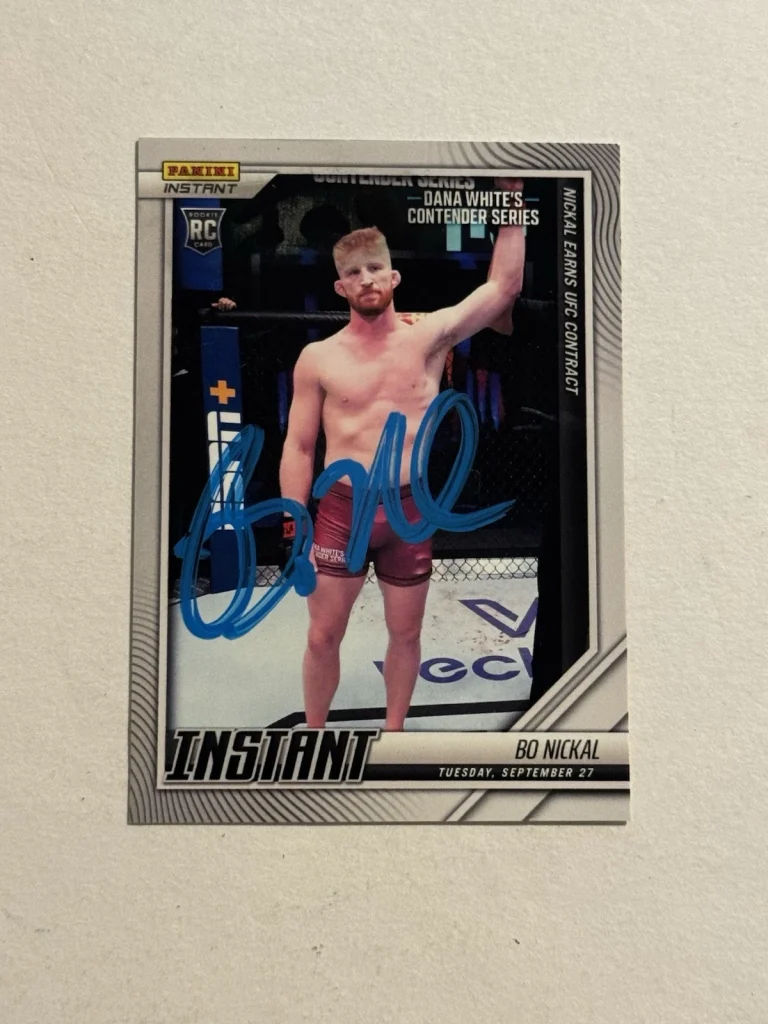 2022 Panini Instant UFC #118 Bo Nickal Rookie Card RC Auto Signed Autographed