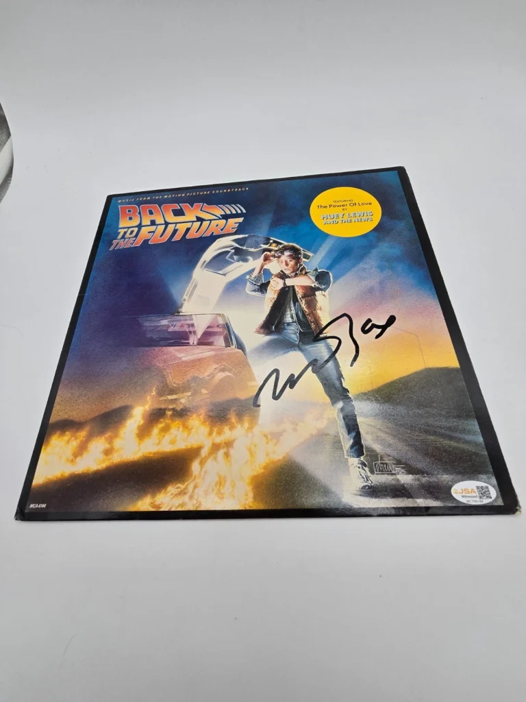 Michael J Fox Signed Back to the Future Soundtrack LP Album JSA Marty McFly COA