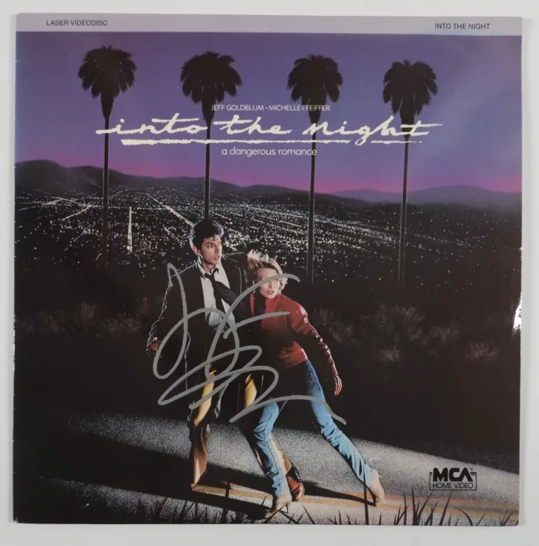 Jeff Goldblum JSA Autograph Signed Laserdisc Into The Night