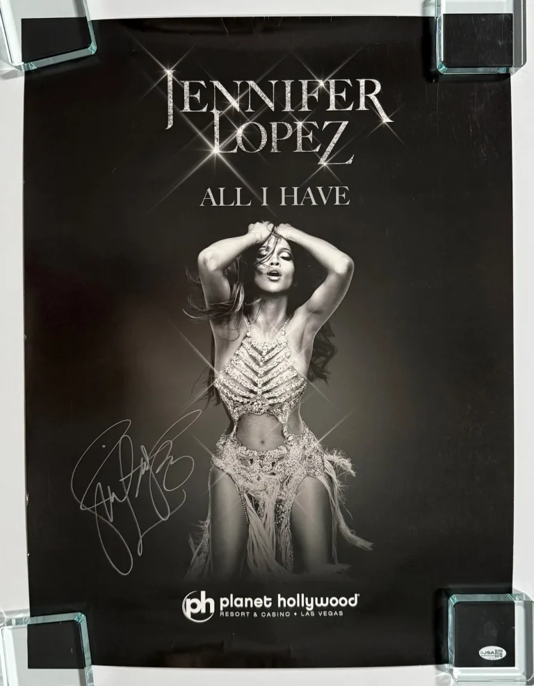 Jennifer Lopez Poster JSA Signed Autograph All I Have Vegas Poster JLO