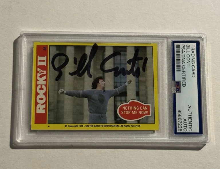 Bill Conti Signed Auto 1979 Topps Rocky 2 Card #38 Film Score Composer PSA/DNA