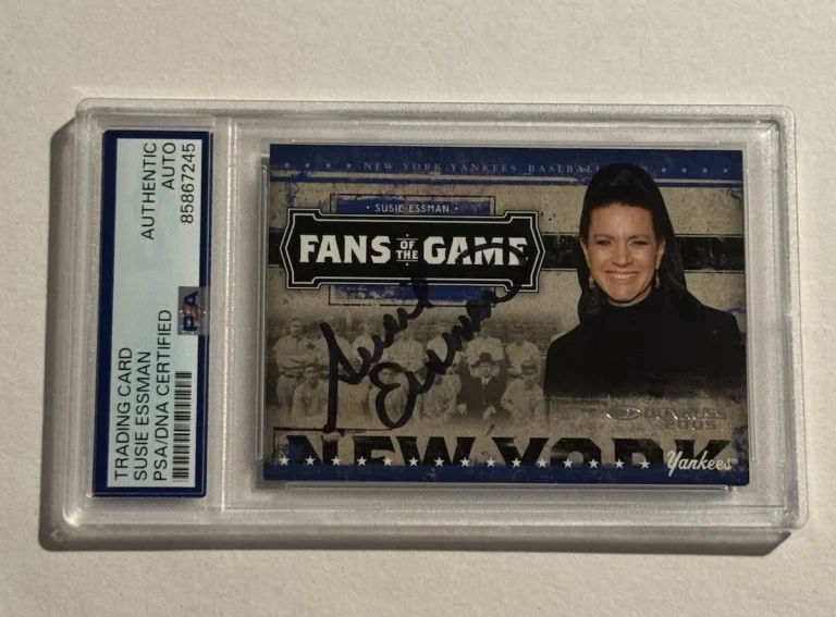Susie Essman Signed Auto RC 2005 Donruss Fans Of The Game Actress Yankees PSA