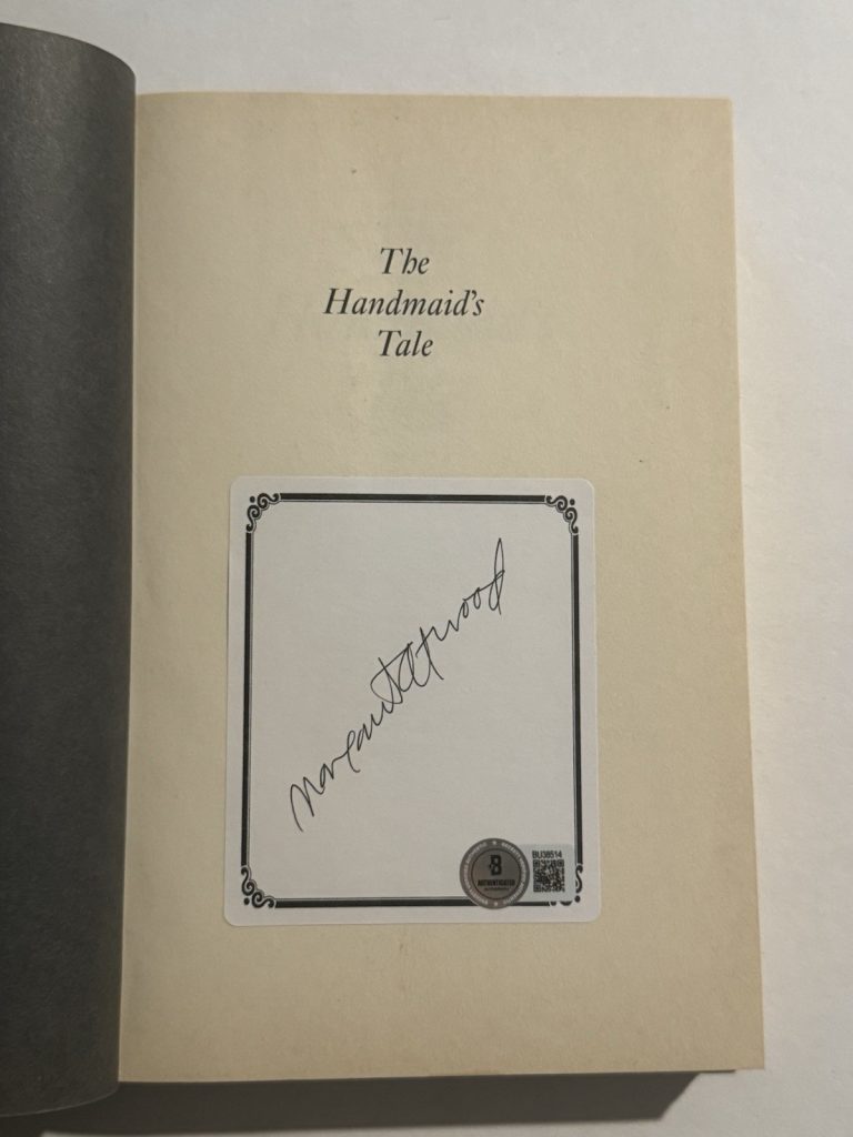 MARGARET ATWOOD SIGNED The Handmaid's Tale 1986 Hardcover 1st Edition BAS COA