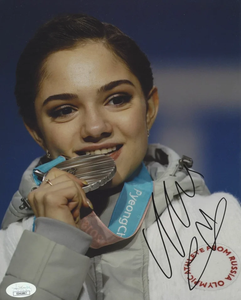 EVGENIA MEDVEDEVA SIGNED FIGURE SKATING 8X10 PHOTO 8 JSA