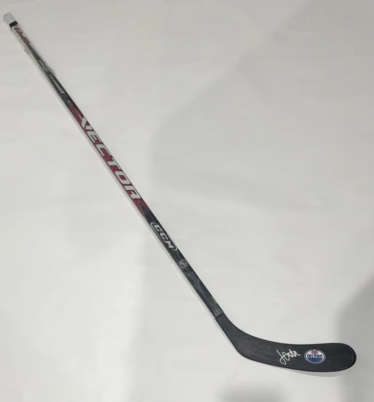JOHN KLINGBERG SIGNED HOCKEY STICK EDMONTON OILERS AUTOGRAPHED PROOF JSA COA