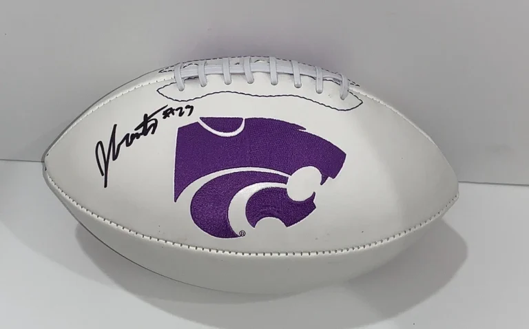 JULIUS BRENTS SIGNED KANSAS ST. WILDCATS LOGO FOOTBALL NFL STAR PROOF JSA COA