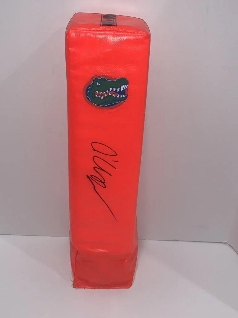 O'CYRUS TORRENCE SIGNED TOUCHDOWN PYLON FLORIDA GATORS NFL STAR PROOF JSA COA