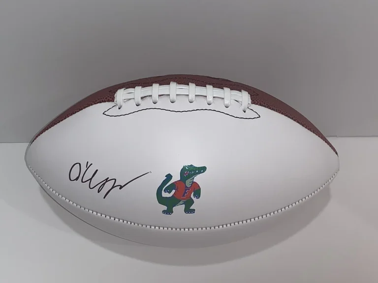 O'CYRUS TORRENCE SIGNED FOOTBALL FLORIDA GATORS NFL STAR PROOF JSA COA