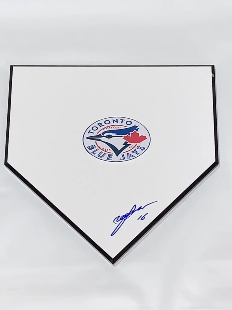 YUSEI KIKUCHI SIGNED HOME PLATE PLAQUE TORONTO BLUE JAYS