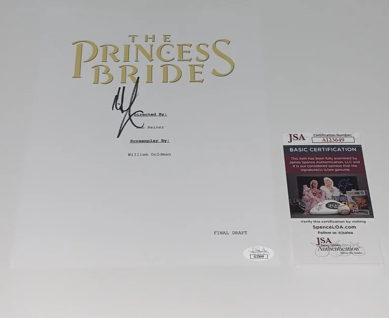 MANDY PATINKIN SIGNED THE PRINCESS BRIDE FULL MOVIE SCRIPT JSA COA
