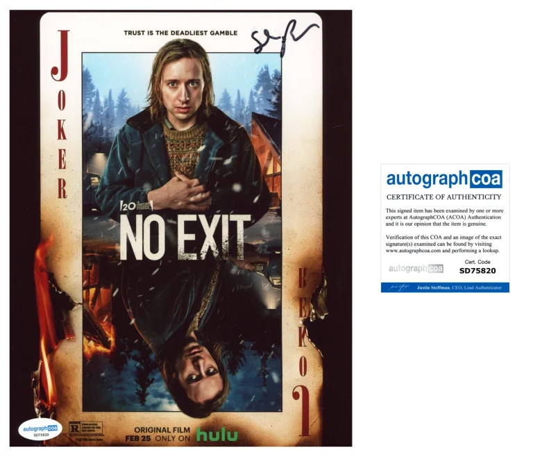 David Rysdahl 'No Exit' Signed 8x10 Photo 'Lars' ACOA