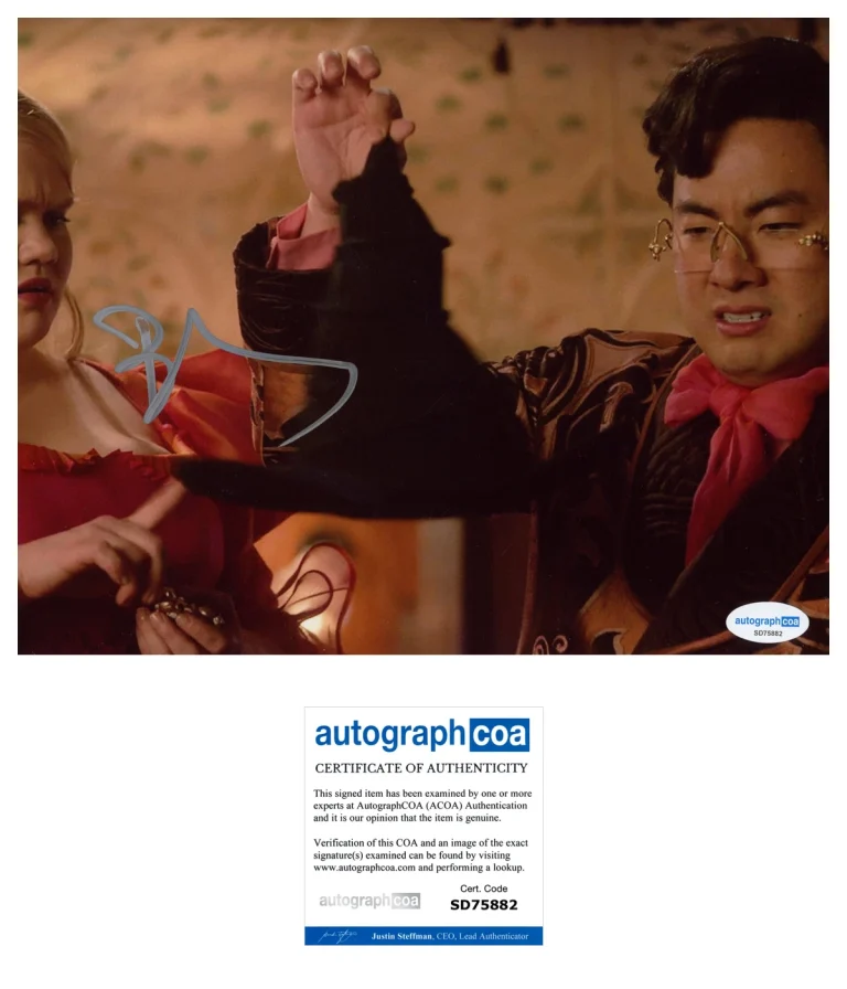 Bowen Yang 'Wicked' Signed 8x10 Photo 'Pfannee' ACOA SNL
