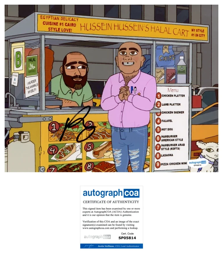 Ramy Youssef ‘#1 Happy Family USA’ Signed 8x10 Photo ‘Hussein’ ACOA