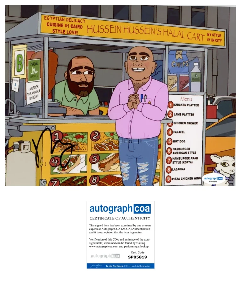Ramy Youssef ‘#1 Happy Family USA’ Signed 8x10 Photo ‘Hussein’ ACOA