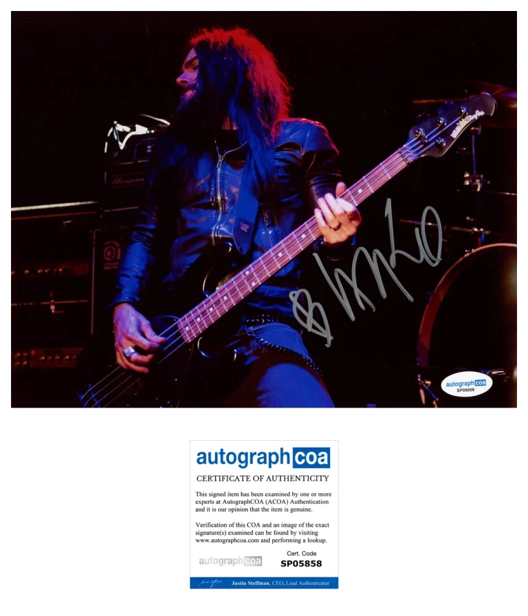 Blasko ‘Rob Zombie Band’ Guitarist Signed 8x10 Photo ACOA Rob Nicholson