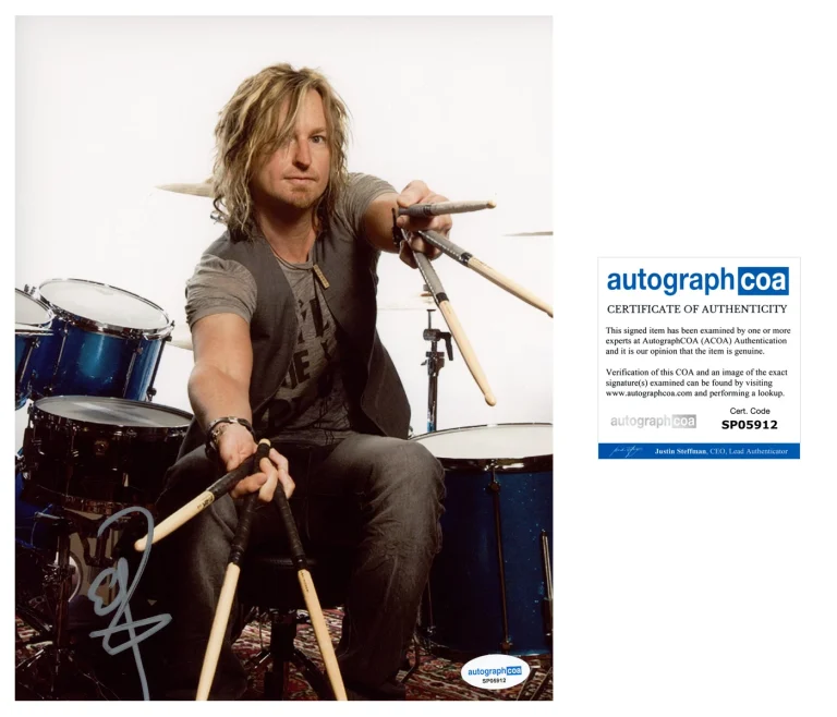 Eric Kretz ‘Stone Temple Pilots’ Band Drummer Signed 8x10 Photo STP ACOA
