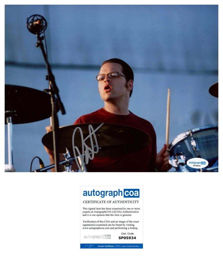 Patrick Wilson ‘Weezer’ Band Drummer Signed 8x10 Photo ACOA Pat