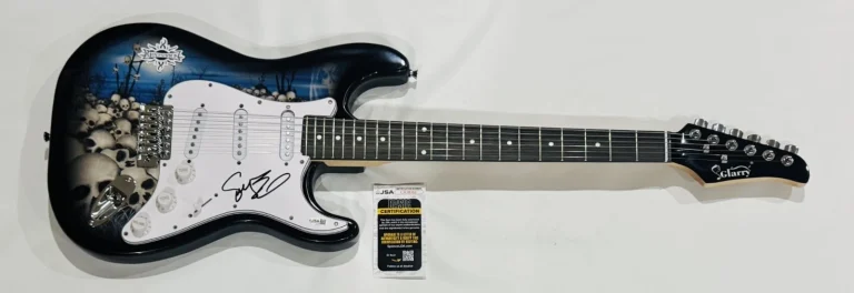 SULLY ERNA SIGNED SKULL ELECTRIC GUITAR GODSMACK AUTOGRAPHED JSA COA