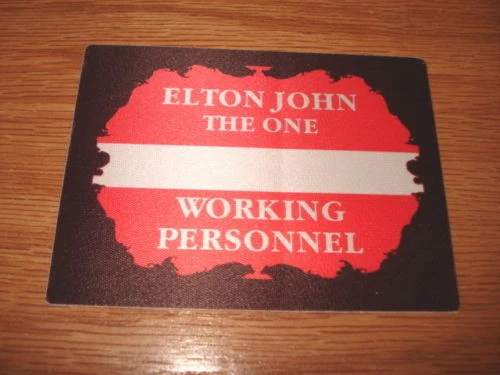 Elton John The One Tour Backstage Concert  Pass