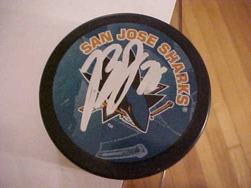 SAN JOSE SHARKS BENN FERRIERO SIGNED PUCK