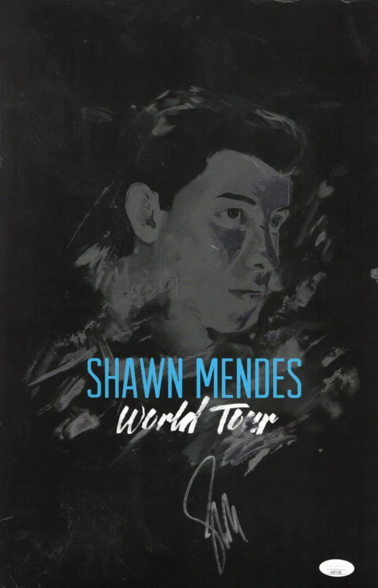 SHAWN MENDES SIGNED AUTOGRAPH 11X17 CONCERT TOUR POSTER - ILLUMINATE WONDER JSA