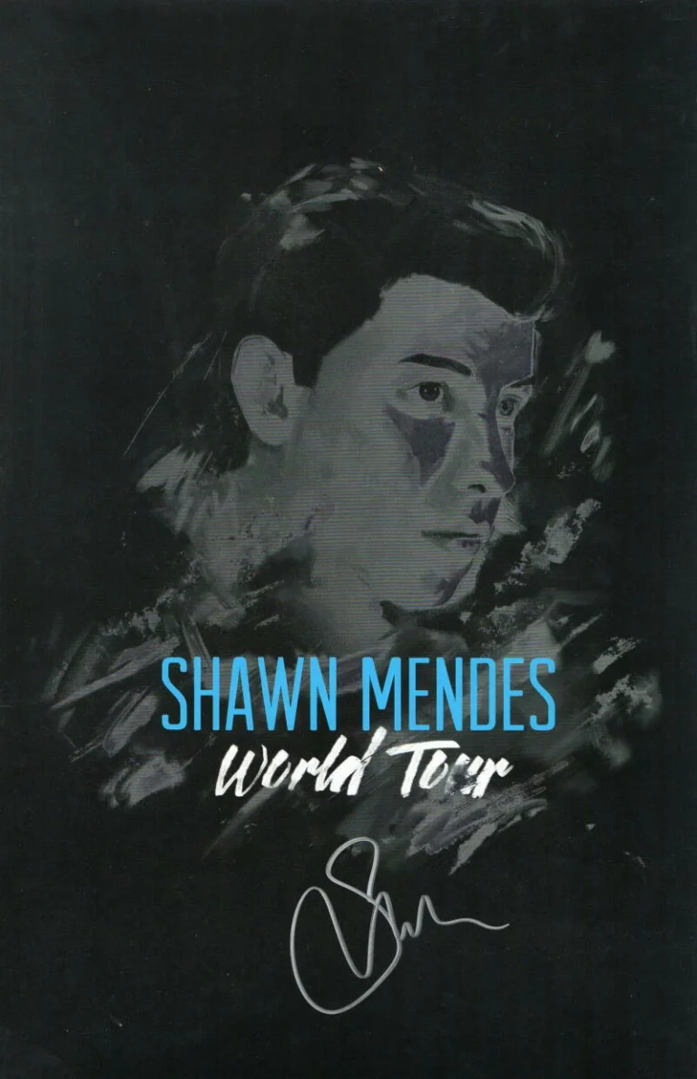 SHAWN MENDES SIGNED AUTOGRAPH 11X17 CONCERT WORLD TOUR POSTER - POP SUPERSTAR