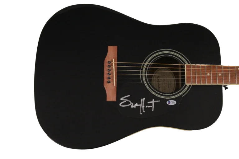 SAM HUNT SIGNED AUTOGRAPH GIBSON EPIPHONE ACOUSTIC GUITAR - SOUTHSIDE STUD BAS