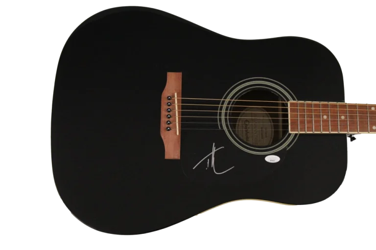 TIM MCGRAW SIGNED AUTOGRAPH GIBSON EPIPHONE ACOUSTIC GUITAR - ALL I WANT W/ JSA